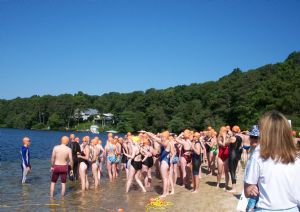 Waiting for Start of Superswim - 2010